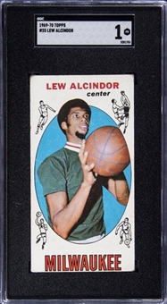 1969-70 Topps #25 Lew Alcindor Rookie Card - SGC PR 1